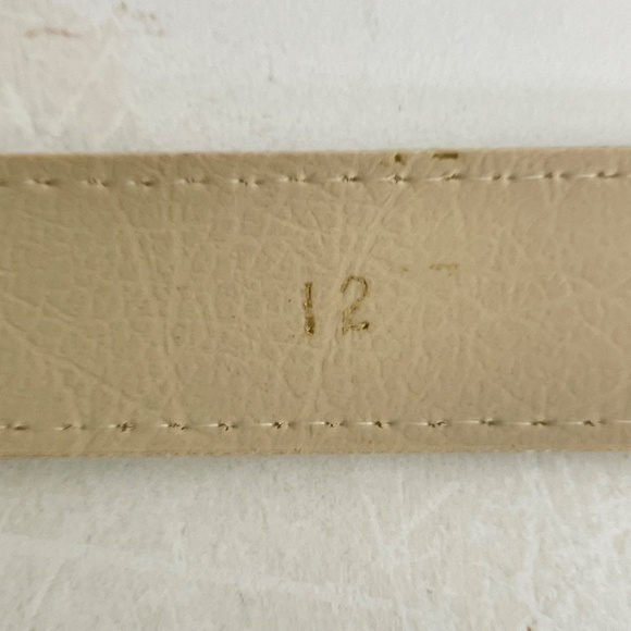 Vintage Minimalist Retro 60s 70s 80s engraved gold belt buckle XS/S - Picture 13 of 14